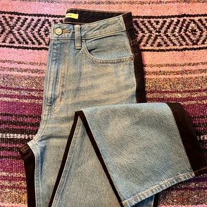 PacSun Eco Blue & Black Paneled Boyfriend Jeans